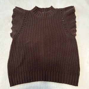 Evereve Flutter Sleeve Sweater Top